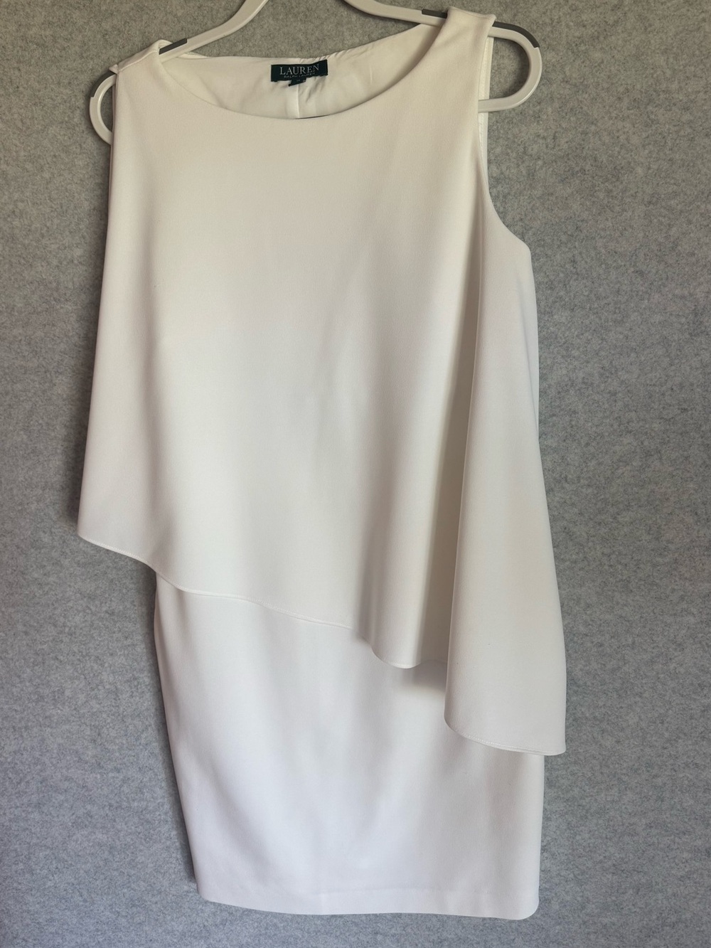 Ralph Lauren White Women’s Luxe Cooper Crepe Dress Size 12